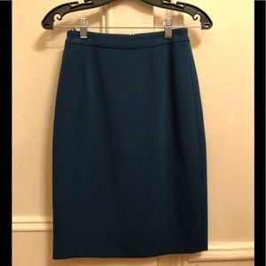 Hugo Boss Turquoise Pencil Skirt